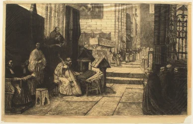 Procissão numa igreja espanhola