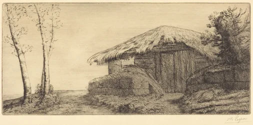 Cabana de pastor numa encosta