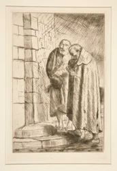 São Pedro e São Paulo a la porte de M. Richard, de Histoire du Bonhomme Misere (São Pedro e São Paulo em Mr Richard