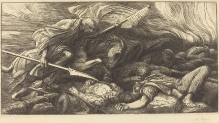 O triunfo da morte: após a batalha Le triomphe de la mort: Apres le combat.
