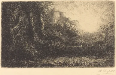 Vista de um castelo (Chateau de Poillet)