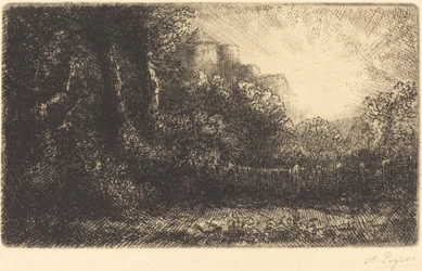 Vista de um castelo (Chateau de Poillet)