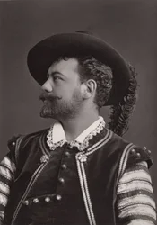 Retrato de Victor Maurel (1848-1923), barítono francês, como Don Giovanni de Mozart - fotografia de Alphonse Justin Liebert (1827-1914)