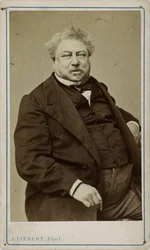 O autor Alexandre Dumas pai 1802-1870, 1870.
