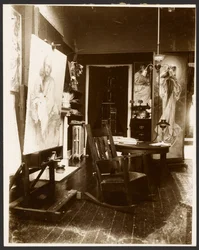 [Estúdio de Alphonse-Marie Mucha, Nova Iorque].