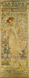 La Dame aux Camelias com a atriz Sarah Bernhardt, Theatre de la Renaissance, Paris 1894 (cartaz)