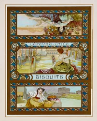 Publicidade em pôsteres "Lefevre-Utile" cookies, c.1910