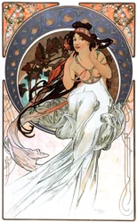 A alegoria da música, gravura de 1898