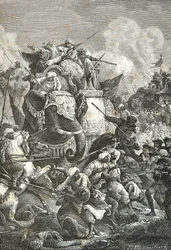 Morte do Arcate Anaverdi Khan na Batalha de Ambour, Guerra do Carnatic