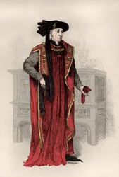 Retrato de Philippe 3 de Bourgogne dit le bon (Gravura)