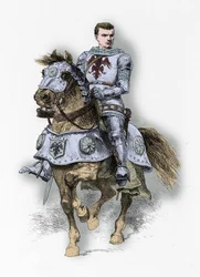 Retrato do congénere Bertrand Du Guesclin (Gravura)