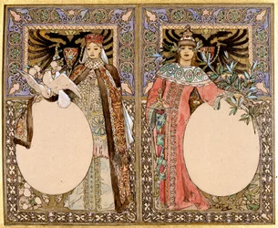 Ilustração de livro, década de 1890.