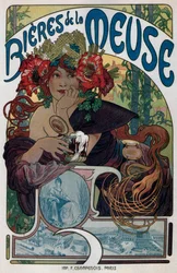 Cartaz para as Bieres de la Meuse, 1897