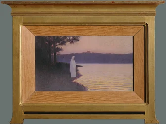 Silêncio da água (pintura sobre tela)