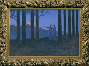 O segredo da noite (pintura sobre tela)