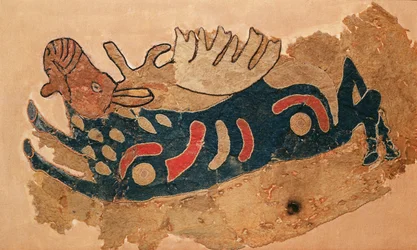 Elk, fragmento de uma capa de sela (feltro)