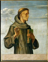 Santo António de Pádua (têmpera sobre madeira)
