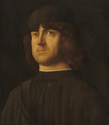 Retrato de um homem, c.1495 (óleo sobre painel)