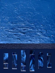 Fluxo de Fumo Azul Abstrato