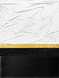 Elegante dourado, preto e branco