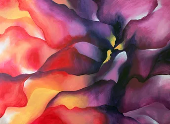 Flor abstrata vibrante