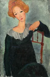 Mulher ruiva, 1917.