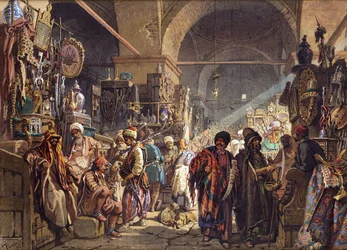 Um bazar turco, 1867