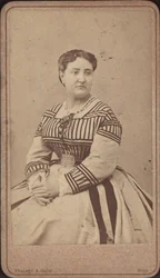 Retrato da cantora de ópera Carlotta Patti 1835-1889.