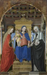 A Virgem e o Menino com Santa Catarina de Alexandria e Santa Catarina de Siena, c. 1490