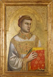 Representação de Santo Estêvão (Pintura sobre madeira, c.1320-1325)