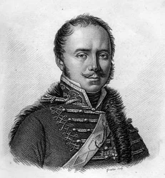 Charles François Lebrun, Duque de Placentia político francês (1739 a 1824).in "Retratos dos generais franceses após as vitórias e conquistas dos franceses". Gravado por Ambroise Tardieu em 1818. Coleção Stella.
