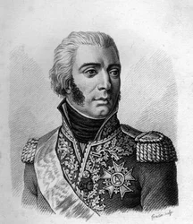 Jean - Baptiste Bessières Duque de Istria Maréchal de França (1768 a 1813) - em Retratos dos generais franceses após as vitórias e conquistas dos franceses. Gravado por Ambroise Tardieu em 1818. Coleção Stella.