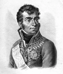Marechal Auguste Frederic Louis (Auguste-Frederic-Louis) de Viesse de Marmont (1774-1852), Duque de Raguse - Retratos dos generais franceses após as vitórias e conquistas dos franceses"". Gravado por Ambroise Tardieu em 1818. Coleção Stella.