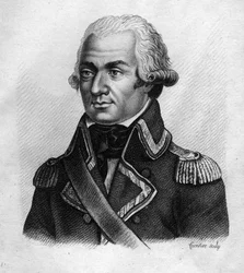 Retrato de Charles François du Périer dit Dumouriez (1739-1823), general francês - em "Portraits des généraux français en suite les victoires et conêtes des Français" Gravado por Ambroise Tardieu em 1818. Colecção Stella.
