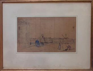 The Quay Carenage, The Pollet, 1928 (lápis e wc no papel)