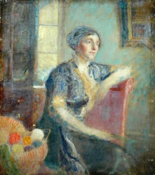 Sra. Lousada, pintada na casa dela