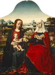 Neerlandês: A Virgem e o Menino com Santa Ana