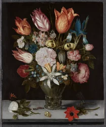 Flores em um copo