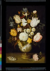 Um vaso de flores, c. 1609 (óleo sobre cobre)