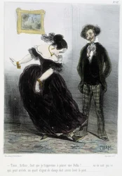 Caricatura - em "Madeleines" de Cham, c.1870-1880
