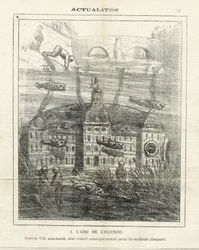 Ilustração de Cham (1819-1879) em Le Charivari