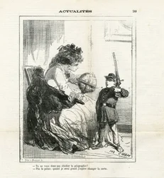 Ilustração de Cham (1819-1879) em Le Charivari