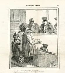 Ilustração de Cham (1819-1879) em Le Charivari