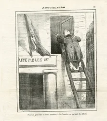 Ilustração de Cham (1819-1879) em Le Charivari