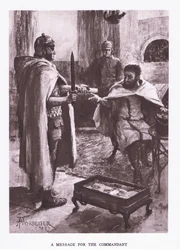 Uma mensagem do comendador, ilustração de The Roman Soldier, 1928