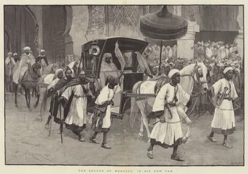 O sultão de Marrocos em seu novo táxi
