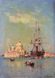 Vista de Veneza (óleo sobre tela)