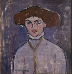 Busto de uma jovem, 1908.