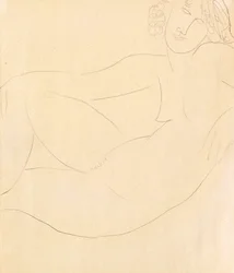 Mulher Nua Accoudee, 1918