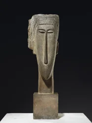 Cabeça, c.1910-12 (calcário)